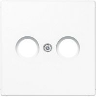 Лицевая панель Jung LS990 для 2-м. розетки TV+R белый картинка